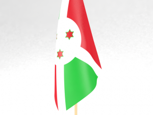 office flag burundi 3D मॉडल
