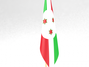 office flag burundi 3D 模型