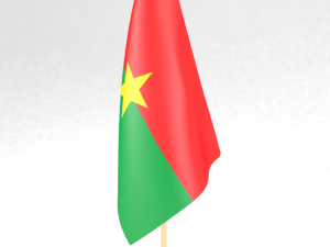 office flag burkina faso Modèle 3D