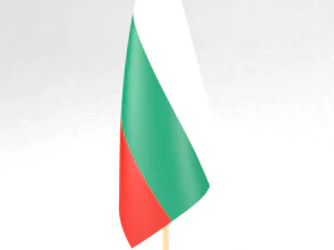bandiera dell'ufficio bulgaria Modello 3D