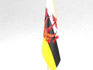office flag brunei 3D Model
