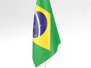 office flag brazil 3D 모델