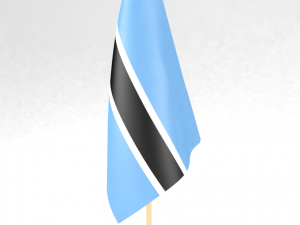 office flag botswana Model 3D