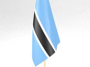 bandiera dell'ufficio botswana Modello 3D