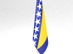 office flag bosnia and herzegovina 3D Модель
