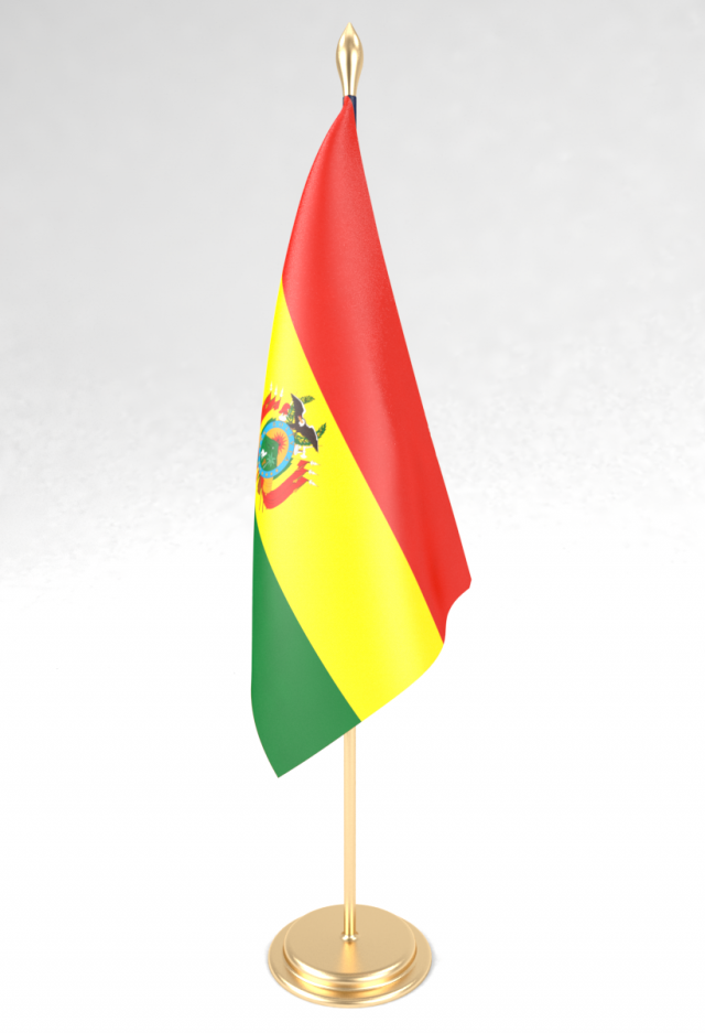 office flag bolivia 3D Model .c4d .max .obj .3ds .fbx .stl .blend 