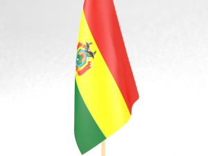 office flag bolivia 3D Model