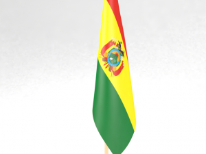 office flag bolivia 3D Model