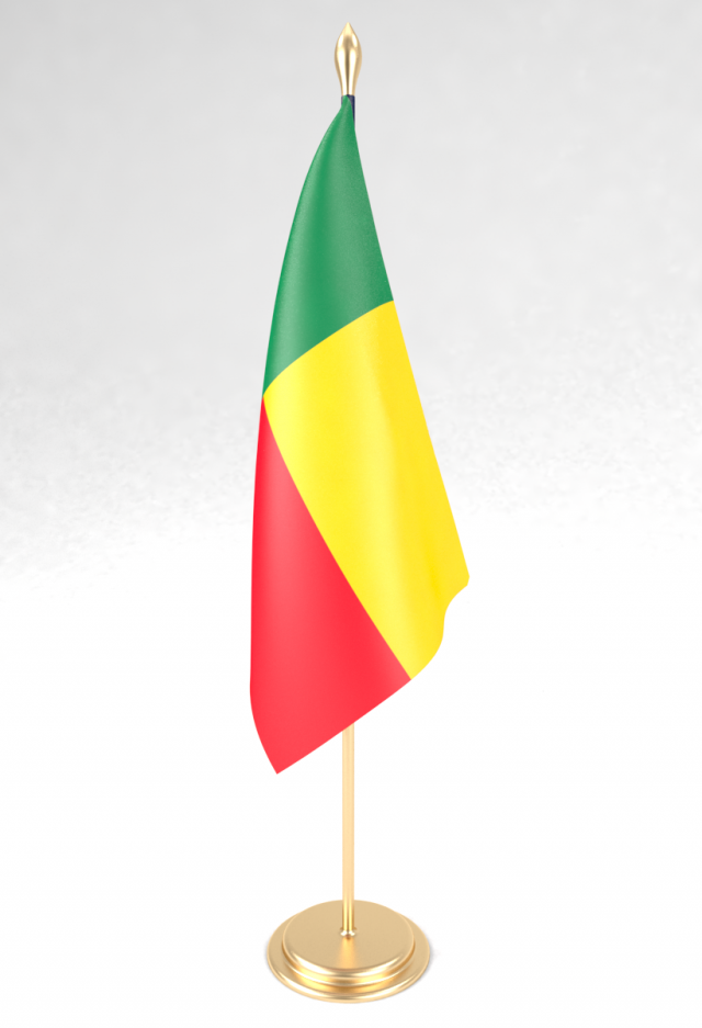 office flag benin 3D मॉडल .c4d .max .obj .3ds .fbx .stl .blend 