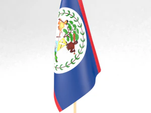 办公室旗帜 伯利兹 3D 模型