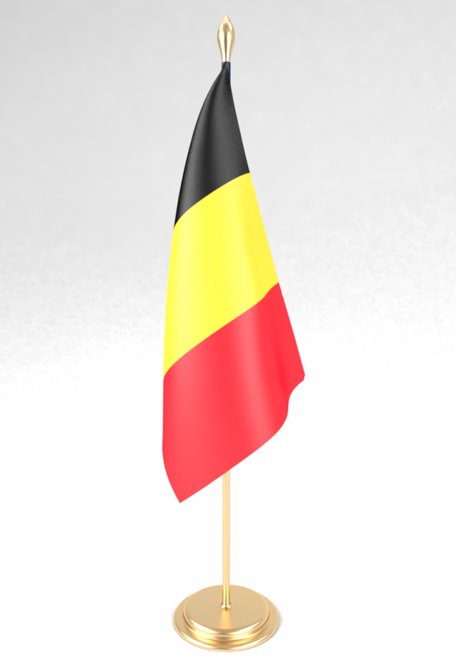 office flag belgium 3D Model .c4d .max .obj .3ds .fbx .stl .blend 