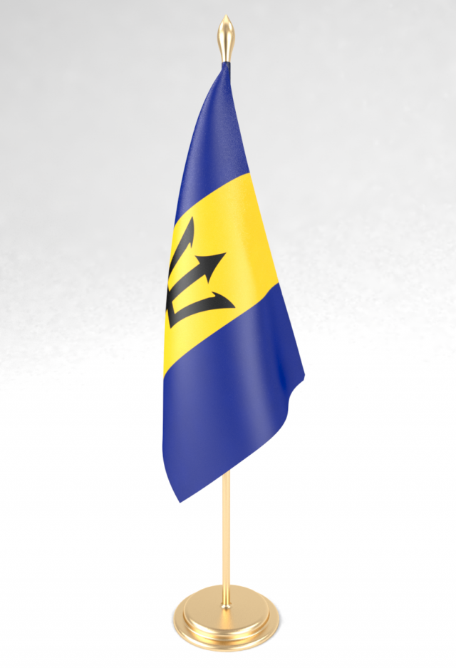 office flag barbados 3D-Modell .c4d .max .obj .3ds .fbx .stl .blend 