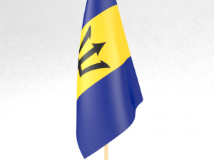 office flag barbados Modelo 3D