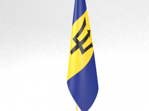 office flag barbados 3D-Modell