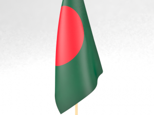 office flag bangladesh Modelo 3D