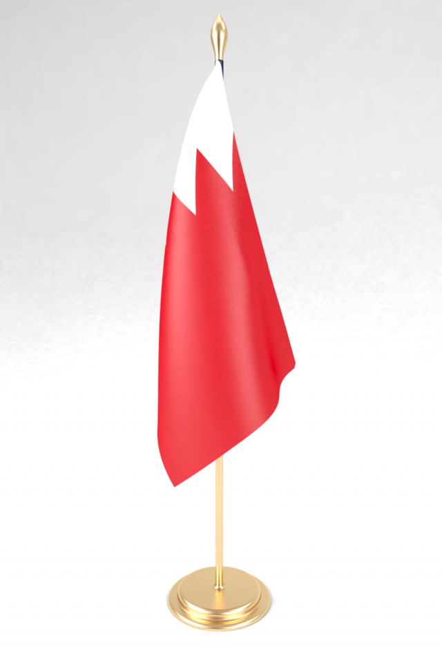 office flag bahrain 3D Model .c4d .max .obj .3ds .fbx .stl .blend 