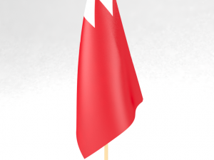 office flag bahrain Modelo 3D