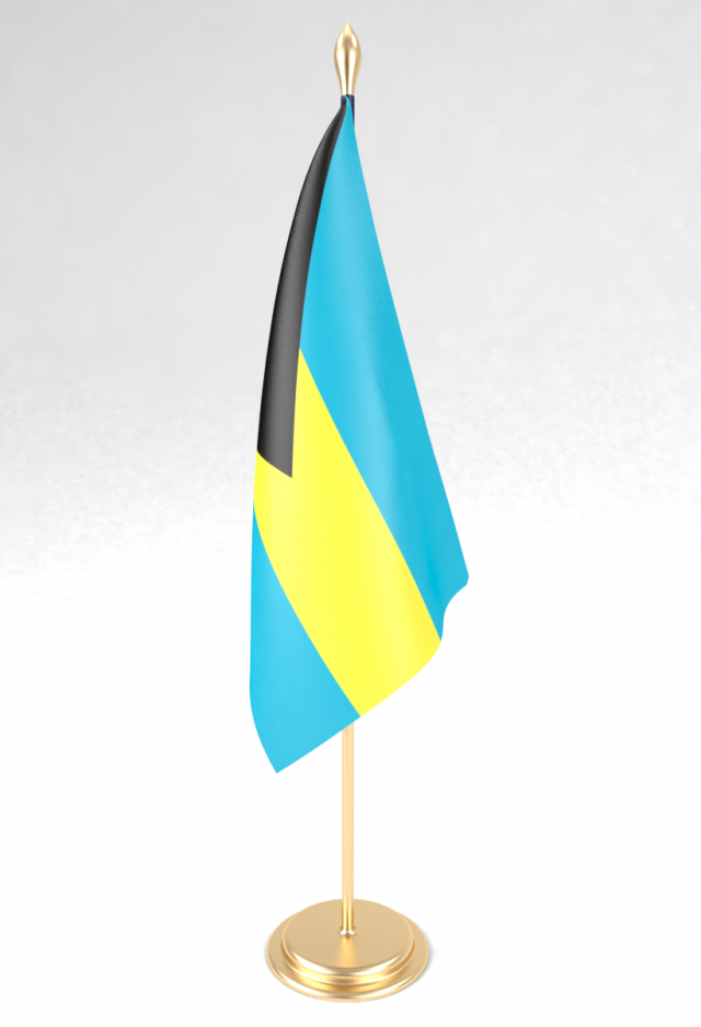 office flag bahamas 3D 模型 .c4d .max .obj .3ds .fbx .stl .blend 