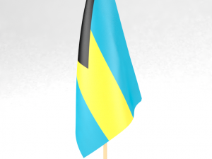 office flag bahamas 3D Model