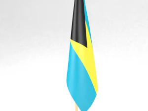 office flag bahamas 3D Model
