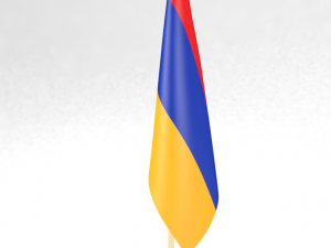 office flag armenia 3D-Modell