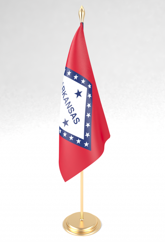 office flag arkansas 3D मॉडल .c4d .max .obj .3ds .fbx .stl .blend 