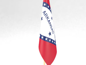office flag arkansas 3D Model