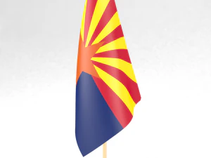 офісний прапор Арізони 3D Модель