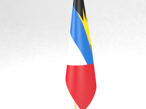 office flag antigua and barbuda 3D Model