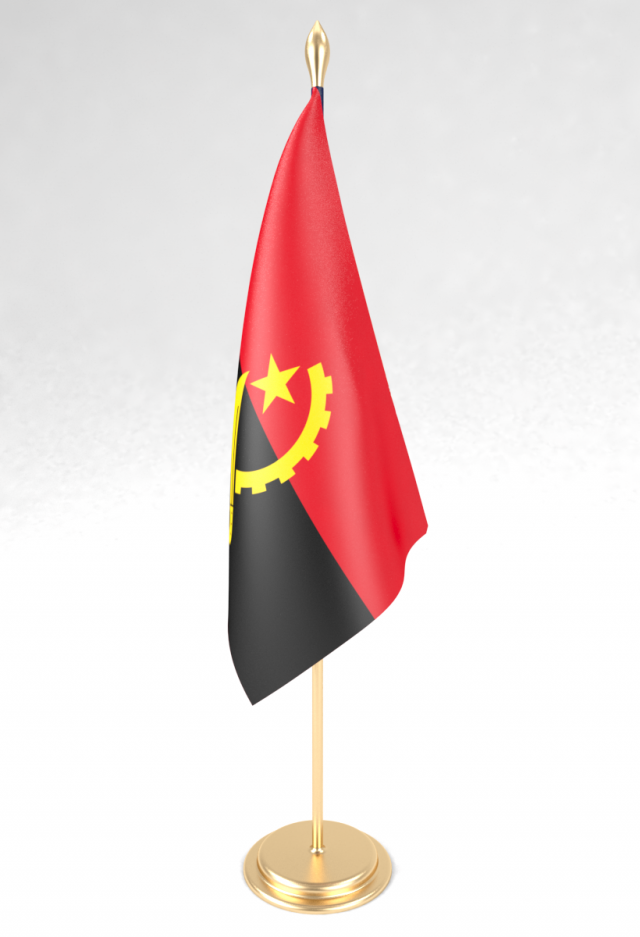 office flag angola Model 3D .c4d .max .obj .3ds .fbx .stl .blend 