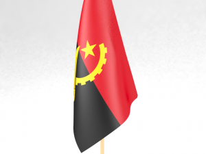 office flag angola 3D Модель