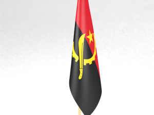 office flag angola Model 3D