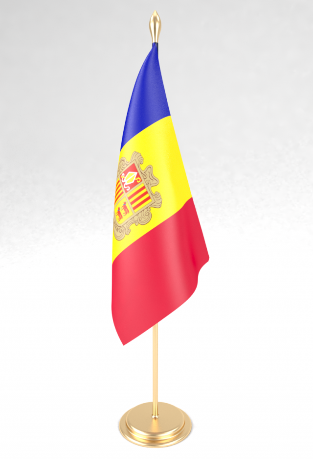 office flag andorra 3D 모델 .c4d .max .obj .3ds .fbx .stl .blend 