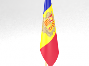 office flag andorra 3D 모델