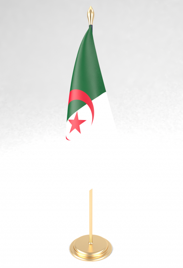 office flag algeria Modèle 3D .c4d .max .obj .3ds .fbx .stl .blend 