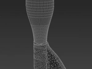 ufficio bandiera albanese Modello 3D