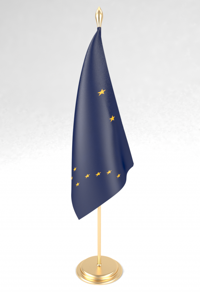 office flag alaskasvg 3D 模型 .c4d .max .obj .3ds .fbx .stl .blend 
