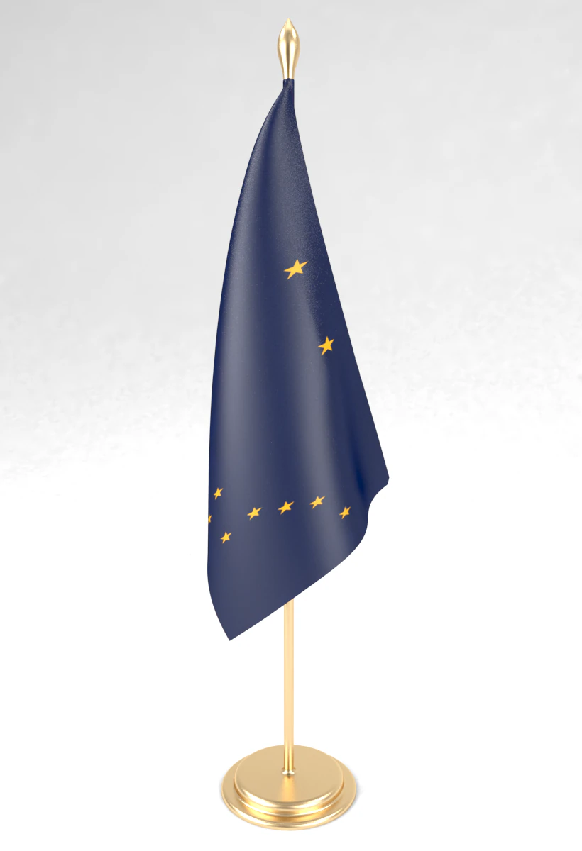 office flag alaskasvg 3D Model .c4d .max .obj .3ds .fbx .stl .blend