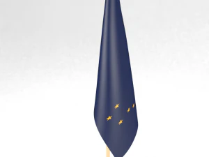 office flag alaskasvg 3D Model