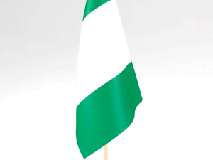 office flag nigeria 3D Model