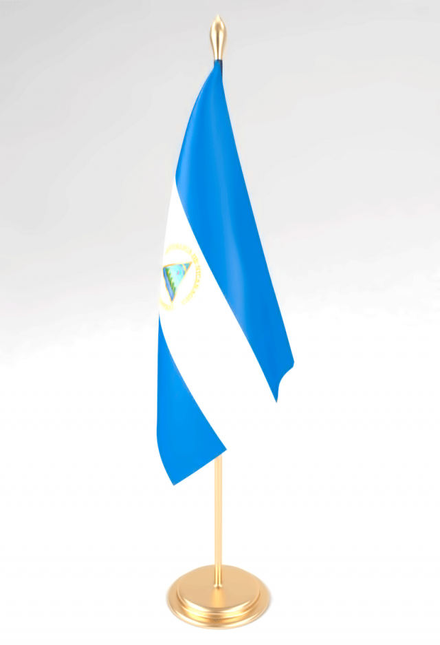 office flag nicaragua Modello 3D .c4d .max .obj .3ds .fbx .stl .blend 