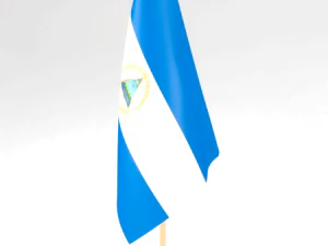 オフィスの旗ニカラグア 3Dモデル