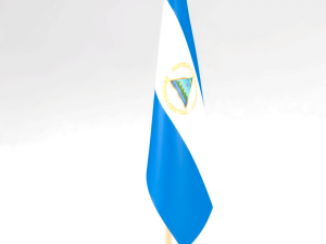 office flag nicaragua Modello 3D