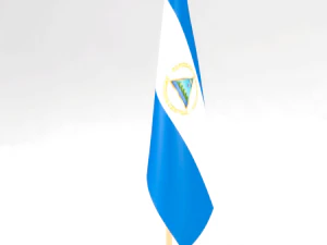office flag nicaragua 3D Model