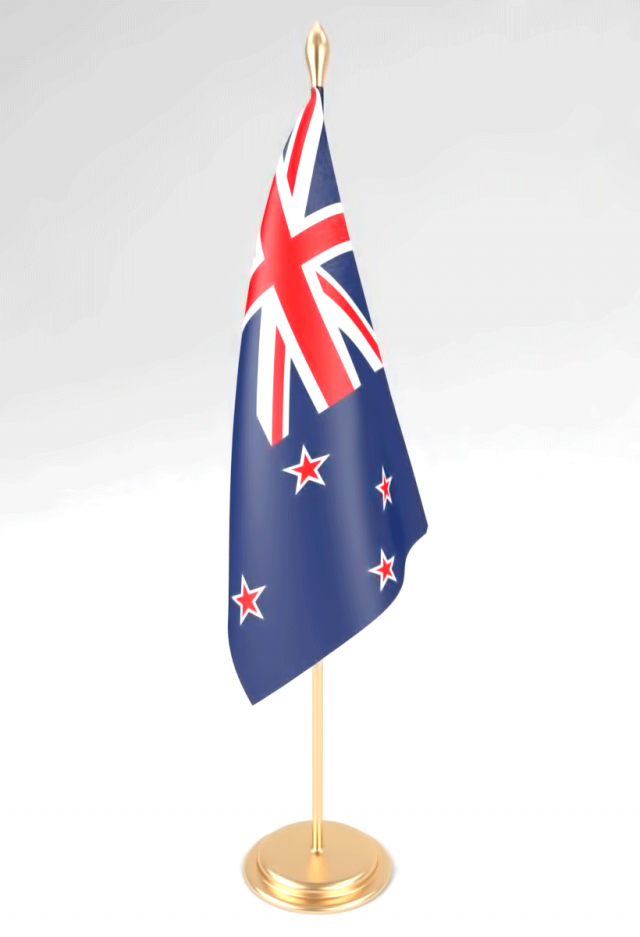 office flag new zealand 3D Model .c4d .max .obj .3ds .fbx .stl .blend 