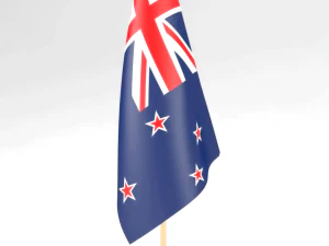 オフィスの旗ニュージーランド 3Dモデル