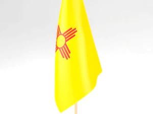 bandiera dell'ufficio nuovo messico Modello 3D