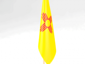 office flag new mexico 3D Model