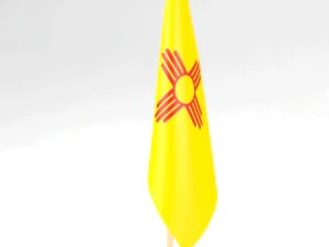 office flag new mexico 3D Model