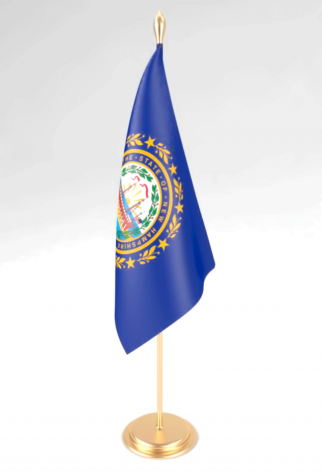 office flag new hampshire 3D Model .c4d .max .obj .3ds .fbx .stl .blend 